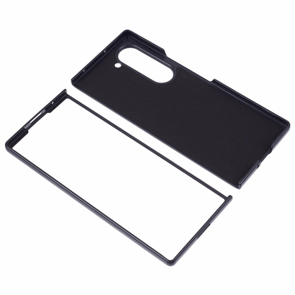 X-LEVEL For Samsung Galaxy Z Fold6 5G Carbon Fiber PU Leather Coated PC Cell Phone Case