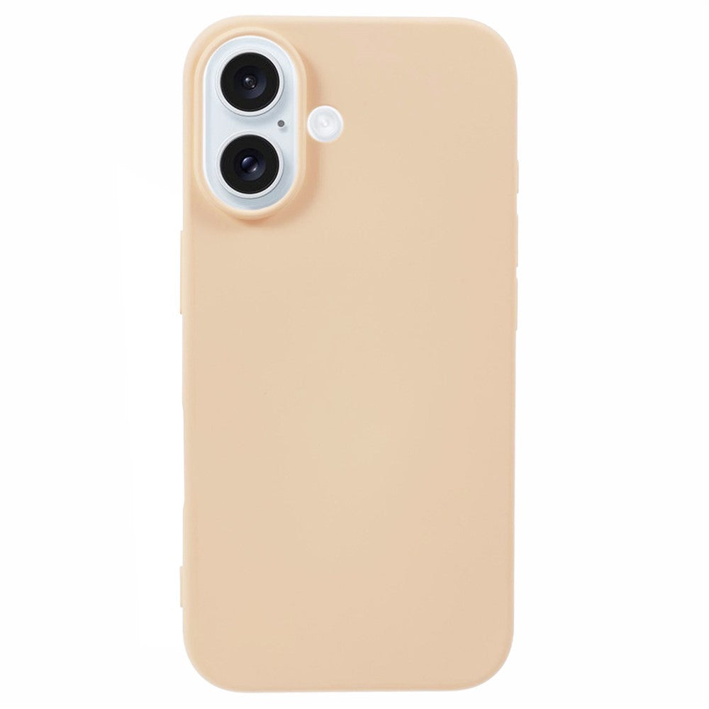 For iPhone 16 Plus TPU Case Soft Fiber Lining Anti-Scratch Phone Cover