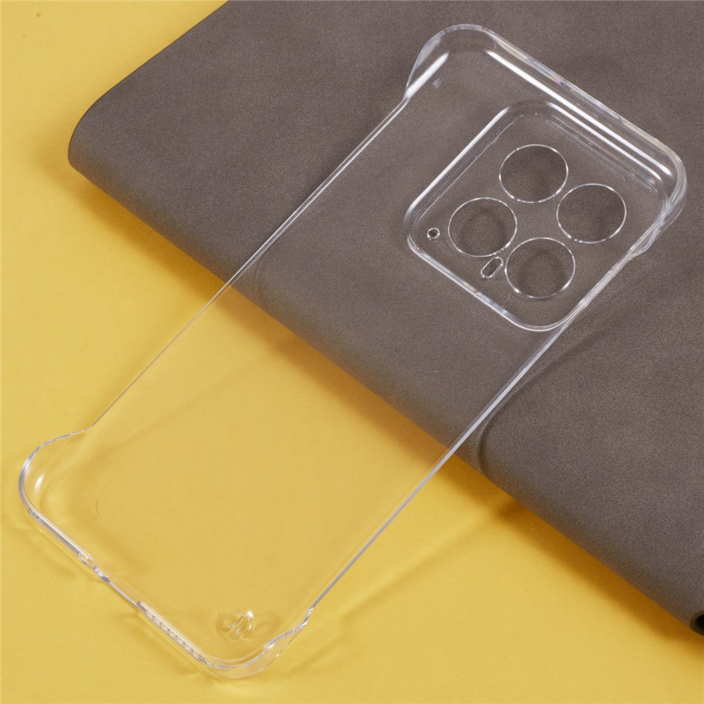For Xiaomi 14 Pro Frameless Case PC Phone Cover High Transparency