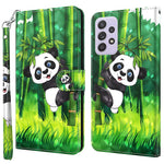 For Samsung Galaxy A23 5G (Global Version) / 4G 3D Pattern Printing Wallet Case PU Leather Magnetic Flip Stand Fully Protection Phone Cover with Strap