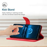 HT05 For Samsung Galaxy S24 FE Case Leather Magnetic Clasp Wallet Flip Phone Cover