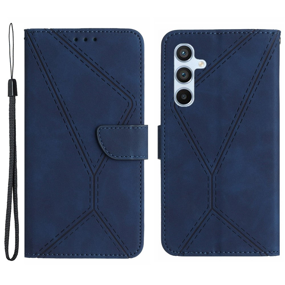 HT05 For Samsung Galaxy S24 FE Case Leather Magnetic Clasp Wallet Flip Phone Cover