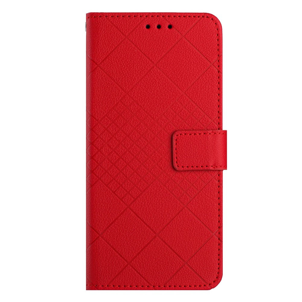 HT06 til Motorola Moto G85 5G / S50 Neo 5G, PU-læderpungcover med rombemønster