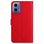 HT06 til Motorola Moto G85 5G / S50 Neo 5G, PU-læderpungcover med rombemønster