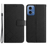 HT06 til Motorola Moto G85 5G / S50 Neo 5G, PU-læderpungcover med rombemønster