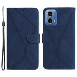HT05 For Motorola Moto G85 5G / S50 Neo 5G Case Stand Function Leather Phone Cover Splicing Lines
