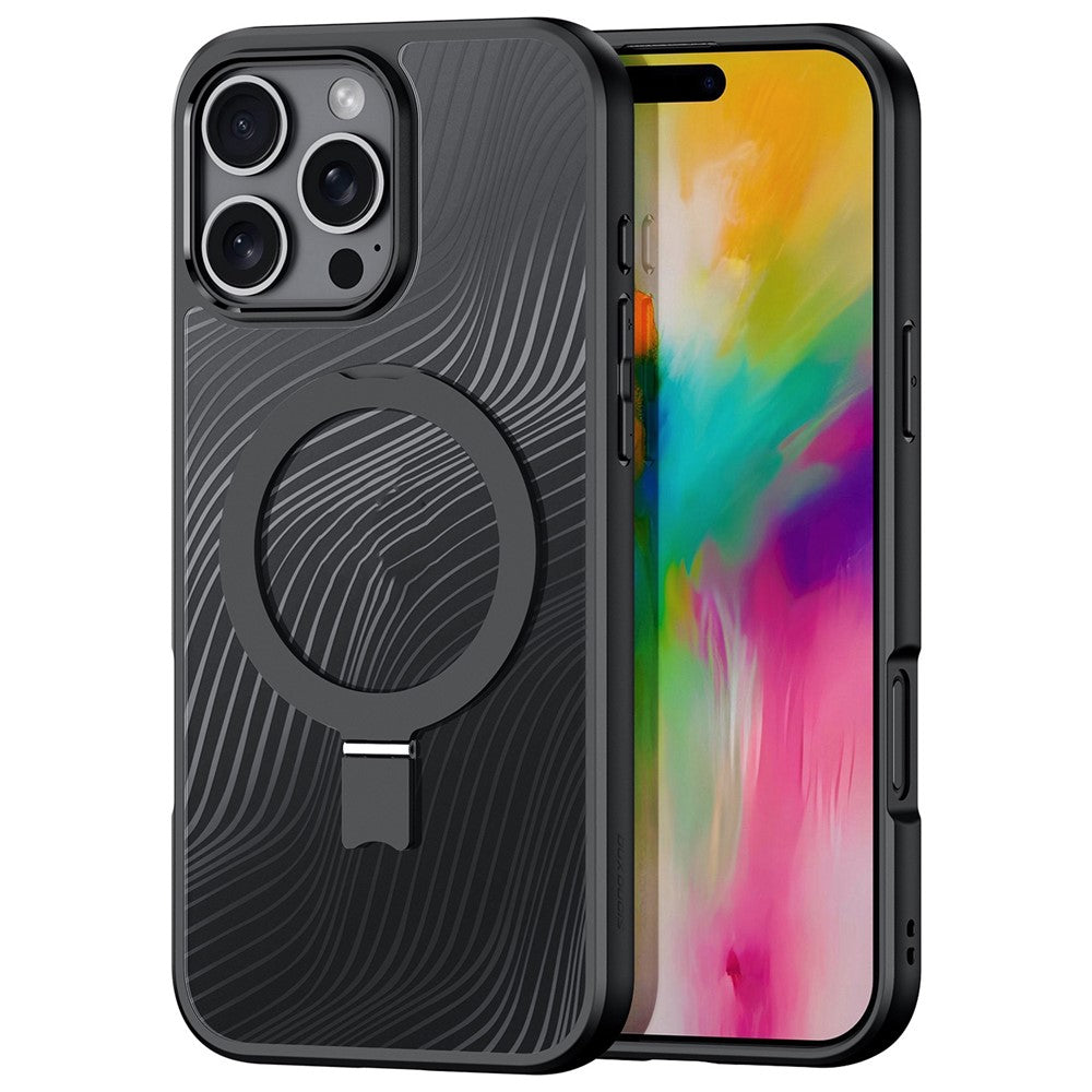 DUX DUCIS Aimo Series for iPhone 16 Pro Max Case Magnetic Kickstand TPU+PC Phone Cover (REACH Certification)