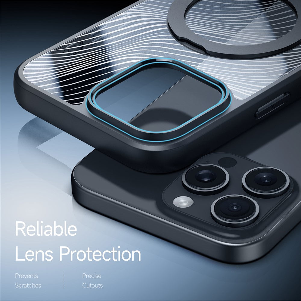 DUX DUCIS Aimo Series for iPhone 16 Pro Max Case Magnetic Kickstand TPU+PC Phone Cover (REACH Certification)