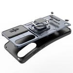 For OnePlus Nord CE4 Lite 5G / Oppo K12x 5G (China) Case Kickstand PC+TPU Phone Shell with Lens Cover