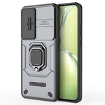 For OnePlus Nord CE4 Lite 5G / Oppo K12x 5G (China) Case Kickstand PC+TPU Phone Shell with Lens Cover