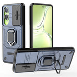 For OnePlus Nord CE4 Lite 5G / Oppo K12x 5G (China) Case Kickstand PC+TPU Phone Shell with Lens Cover