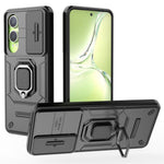 For OnePlus Nord CE4 Lite 5G / Oppo K12x 5G (China) Case Kickstand PC+TPU Phone Shell with Lens Cover