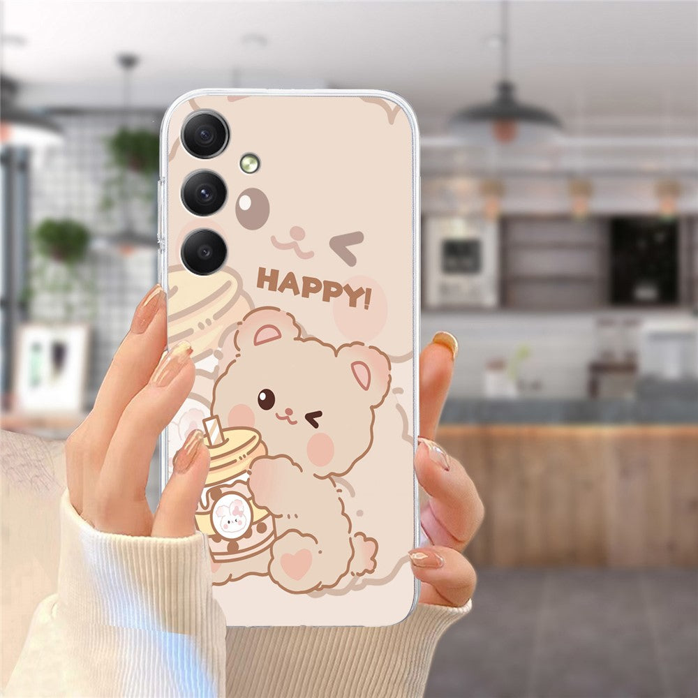 Til Samsung Galaxy A15 4G / 5G Cover Mønsterprint Bagcover TPU Telefoncover