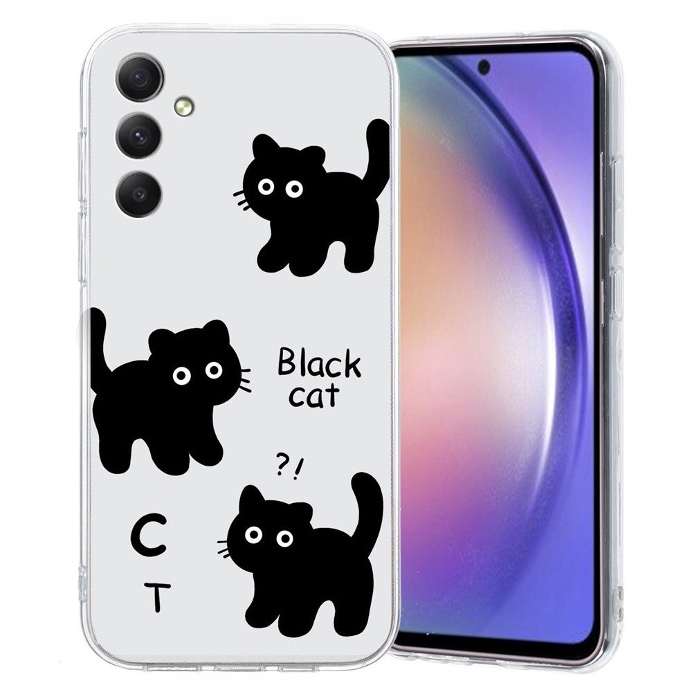Til Samsung Galaxy A15 4G / 5G Cover Mønsterprint Bagcover TPU Telefoncover