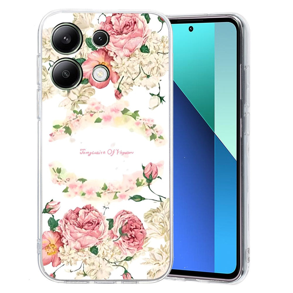 Xiaomi Redmi Note 13 4G-skal Skyddande TPU-mobilfodral Mönster Tryckt