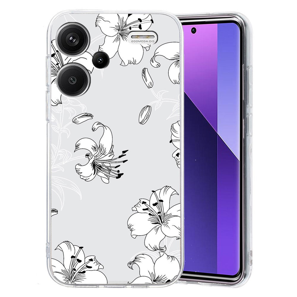 For Xiaomi Redmi Note 13 Pro+ 5G Case Soft TPU Pattern Printing Phone Cover