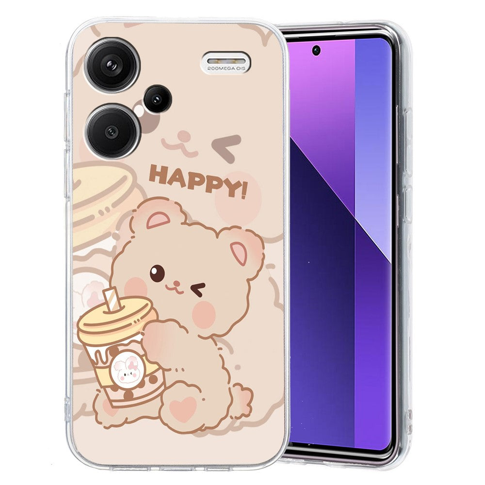 For Xiaomi Redmi Note 13 Pro+ 5G Case Soft TPU Pattern Printing Phone Cover