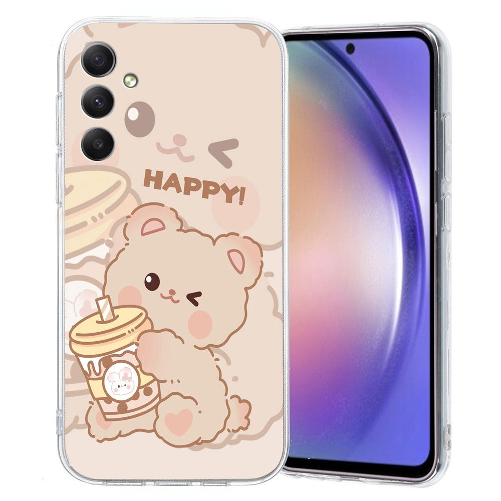 Til Samsung Galaxy S24 FE Etui Blødt TPU Mønstertryk Slim Telefoncover