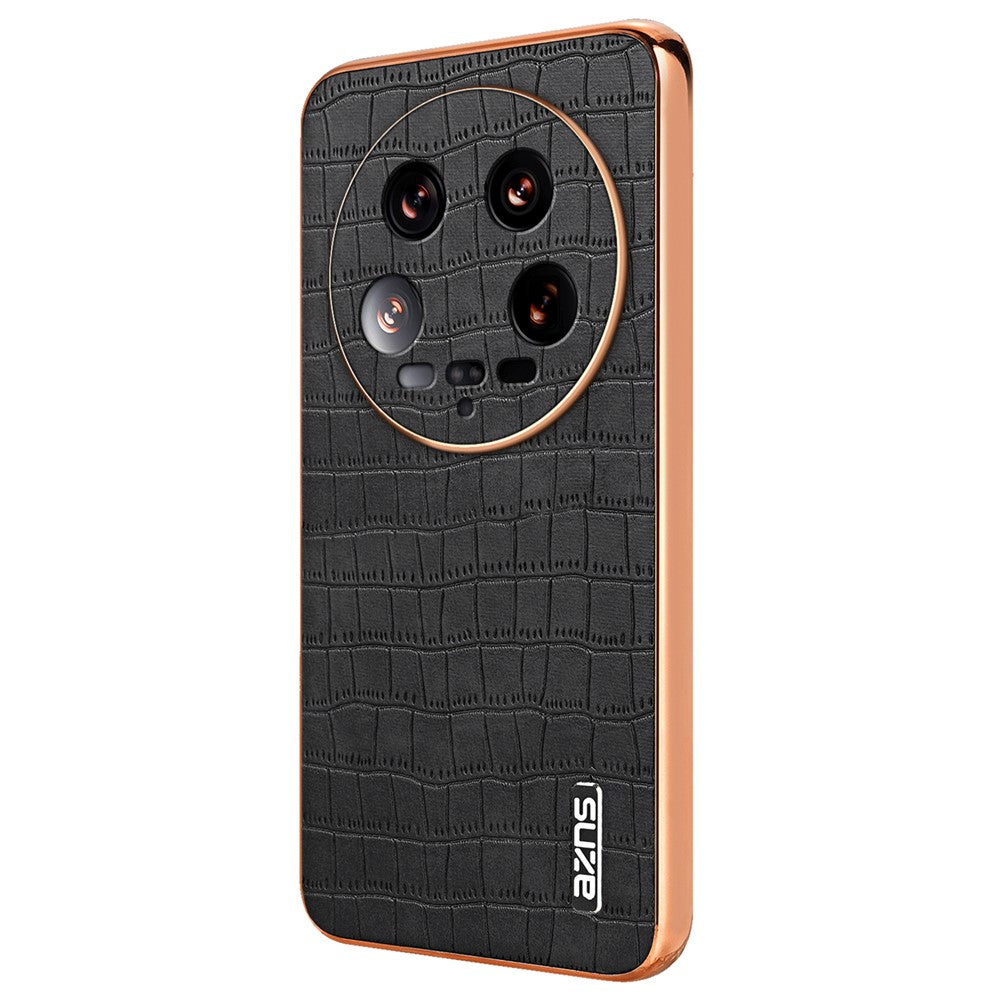 AZNS mobilcover med krokodillemønster i læder til Xiaomi 14 Ultra, klassisk design