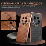 AZNS For Xiaomi 14 Ultra Case Crocodile Pattern Leather Phone Back Cover Classic Fashion