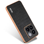 AZNS För Xiaomi 14 Skal PU Läder Klassiskt Krokodilmönster Baksida