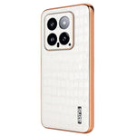 AZNS For Xiaomi 14 Case PU Leather Classic Crocodile Pattern Back Cover