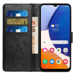Samsung Galaxy M55 5G / C55 5G / F55 5G Plånboksfodral Fjärilsblommigt PU-läder mobilskal