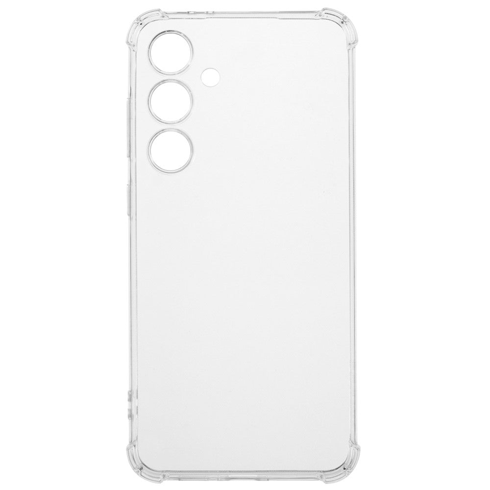 Til Samsung Galaxy S24 FE Gennemsigtigt Etui Forstærket i Alle Fire Hjørner Beskyttende Blødt TPU Telefoncover