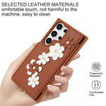 SY-001 cover til Samsung Galaxy S24 Ultra, stativ, læder+TPU, skulderrem, mobilbeskyttelse