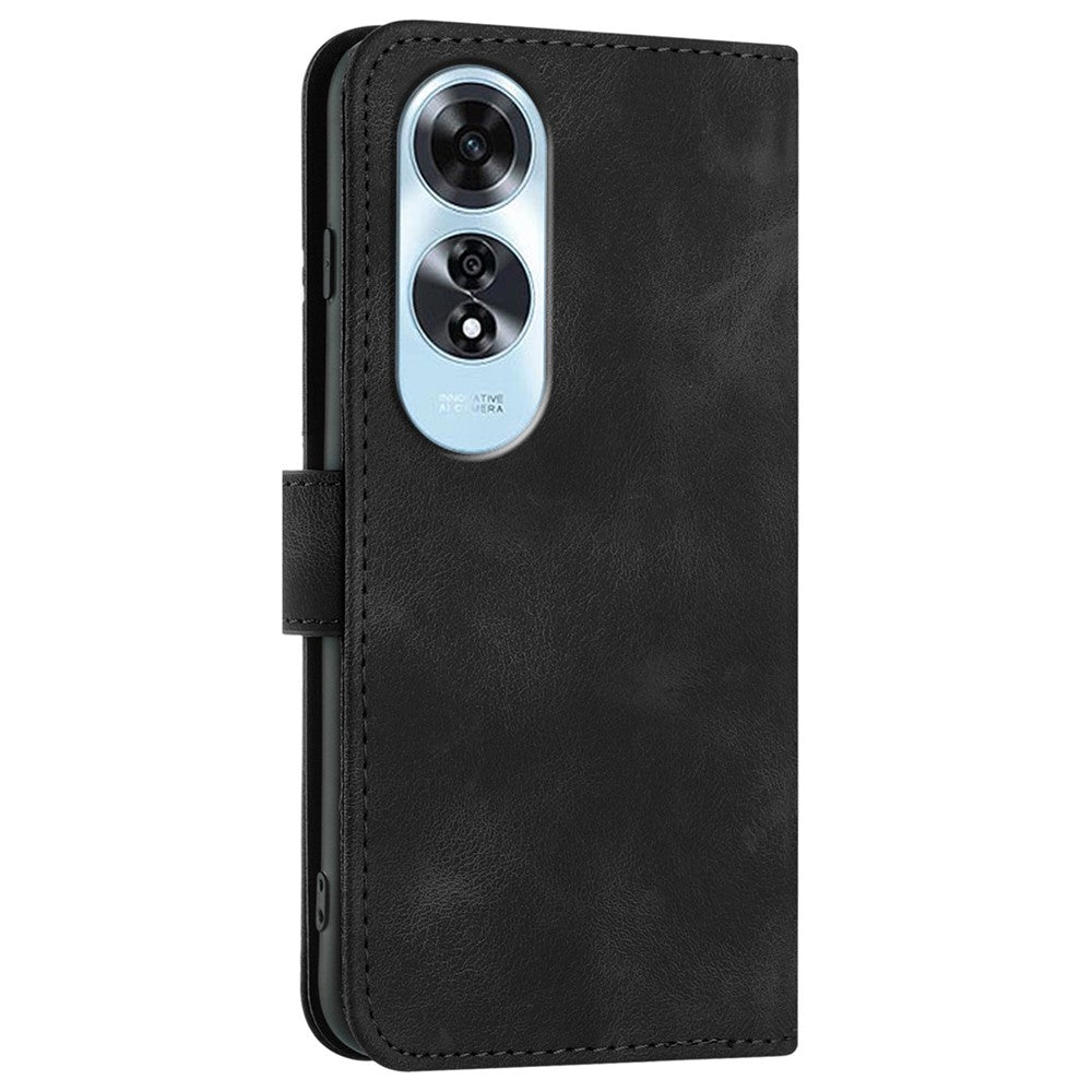 YX0040 For Oppo A60 4G Case Wallet Geometric Phone Leather Cover with Hand Strap