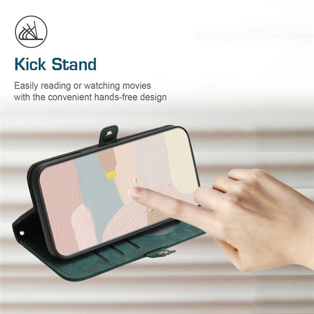 YX0020 For Oppo A60 4G Leather Case Folding Stand Wallet Phone Cover with Strap