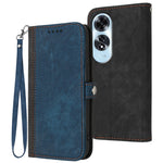 YX0020 For Oppo A60 4G Leather Case Folding Stand Wallet Phone Cover with Strap
