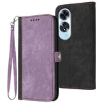 YX0020 For Oppo A60 4G Leather Case Folding Stand Wallet Phone Cover with Strap