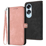 YX0020 For Oppo A60 4G Leather Case Folding Stand Wallet Phone Cover with Strap