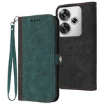 YX0020 For Xiaomi Redmi Turbo 3 5G / Poco F6 5G Case Leather Phone Cover with Wrist Strap