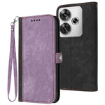 YX0020 For Xiaomi Redmi Turbo 3 5G / Poco F6 5G Case Leather Phone Cover with Wrist Strap