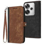 YX0020 For Xiaomi Redmi Turbo 3 5G / Poco F6 5G Case Leather Phone Cover with Wrist Strap
