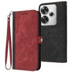 YX0020 For Xiaomi Redmi Turbo 3 5G / Poco F6 5G Case Leather Phone Cover with Wrist Strap
