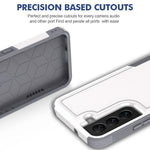 For Samsung Galaxy S22 5G Hard PC + Soft TPU Dual Layer Protection Case Anti-scratch Phone Cover