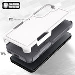 For Samsung Galaxy S22 5G Hard PC + Soft TPU Dual Layer Protection Case Anti-scratch Phone Cover