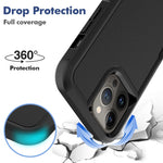 iPhone 13 Pro Max 6,7 tum PC + mjukt TPU-skal med dubbla lager, reptåligt mobilskal