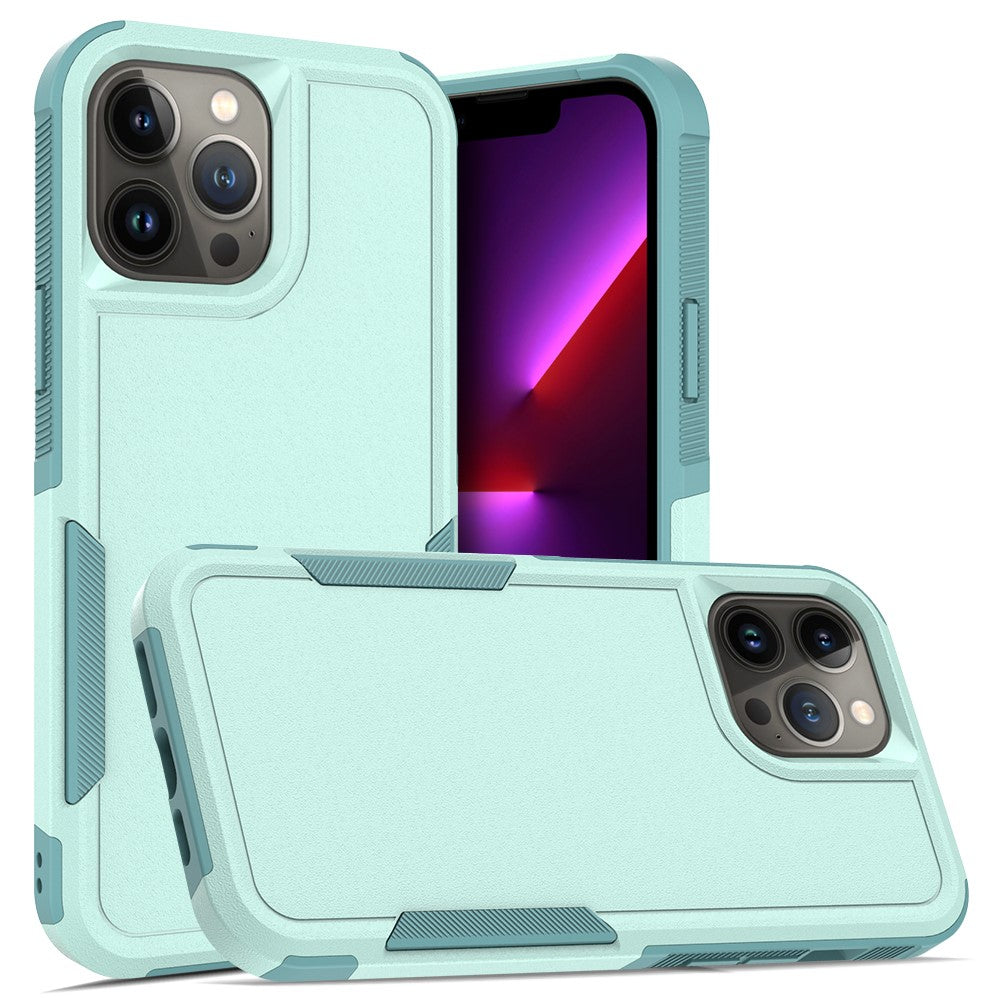 iPhone 13 Pro Max 6,7 tum PC + mjukt TPU-skal med dubbla lager, reptåligt mobilskal