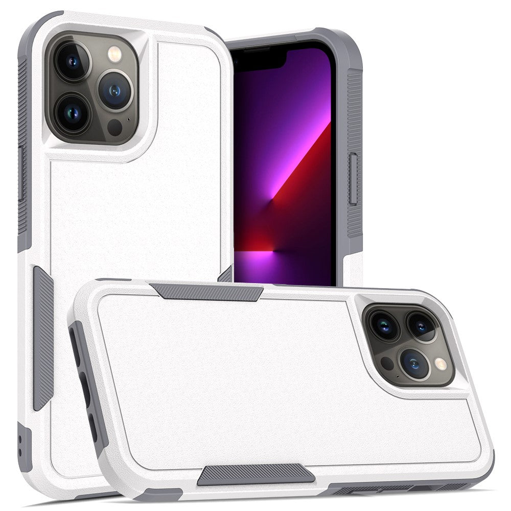 iPhone 13 Pro Max 6,7 tum PC + mjukt TPU-skal med dubbla lager, reptåligt mobilskal