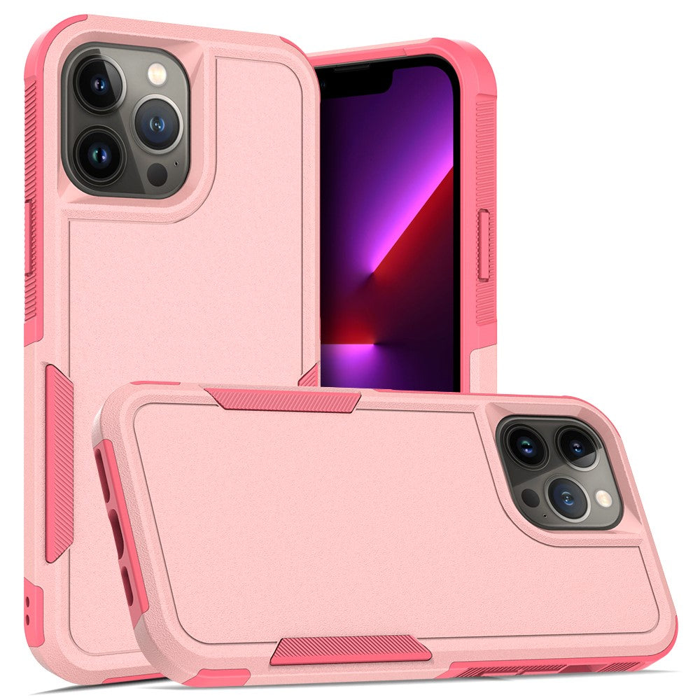 iPhone 13 Pro Max 6,7 tum PC + mjukt TPU-skal med dubbla lager, reptåligt mobilskal
