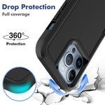 For iPhone 13 Pro 6.1 inch Anti-dust Drop Protection Phone Case Hard PC + Soft TPU Anti-scratch Phone Cover