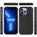 For iPhone 13 Pro 6.1 inch Anti-dust Drop Protection Phone Case Hard PC + Soft TPU Anti-scratch Phone Cover