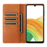 Samsung Galaxy A33 5G-skal RFID-blockerande lädermobilskal magnetisk absorption
