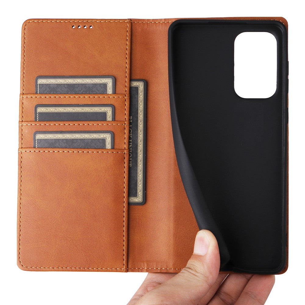 Samsung Galaxy A33 5G-skal RFID-blockerande lädermobilskal magnetisk absorption