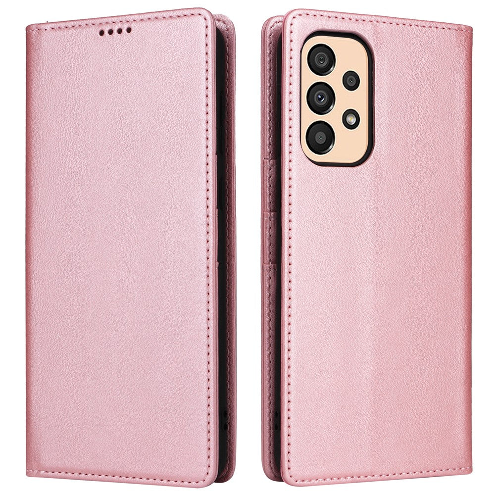 Samsung Galaxy A33 5G-skal RFID-blockerande lädermobilskal magnetisk absorption