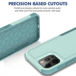 Phone Back Cover for iPhone 12 Pro Max 6.7 inch, Hard PC + Soft TPU Dual Layer Protection Case Anti-scratch Phone Shell